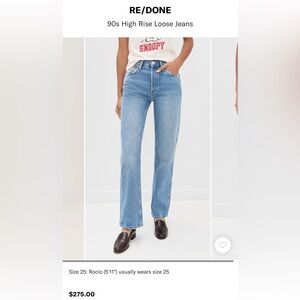 Re/Done 90s High Rise Loose Jeans